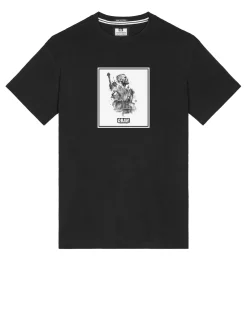 Oban Elliott Grafik-T-Shirt Schwarz