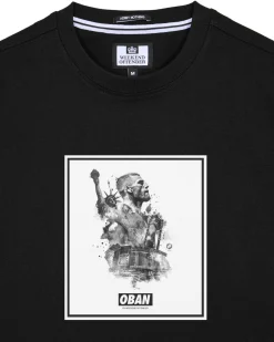 Oban Elliott Grafik-T-Shirt Schwarz