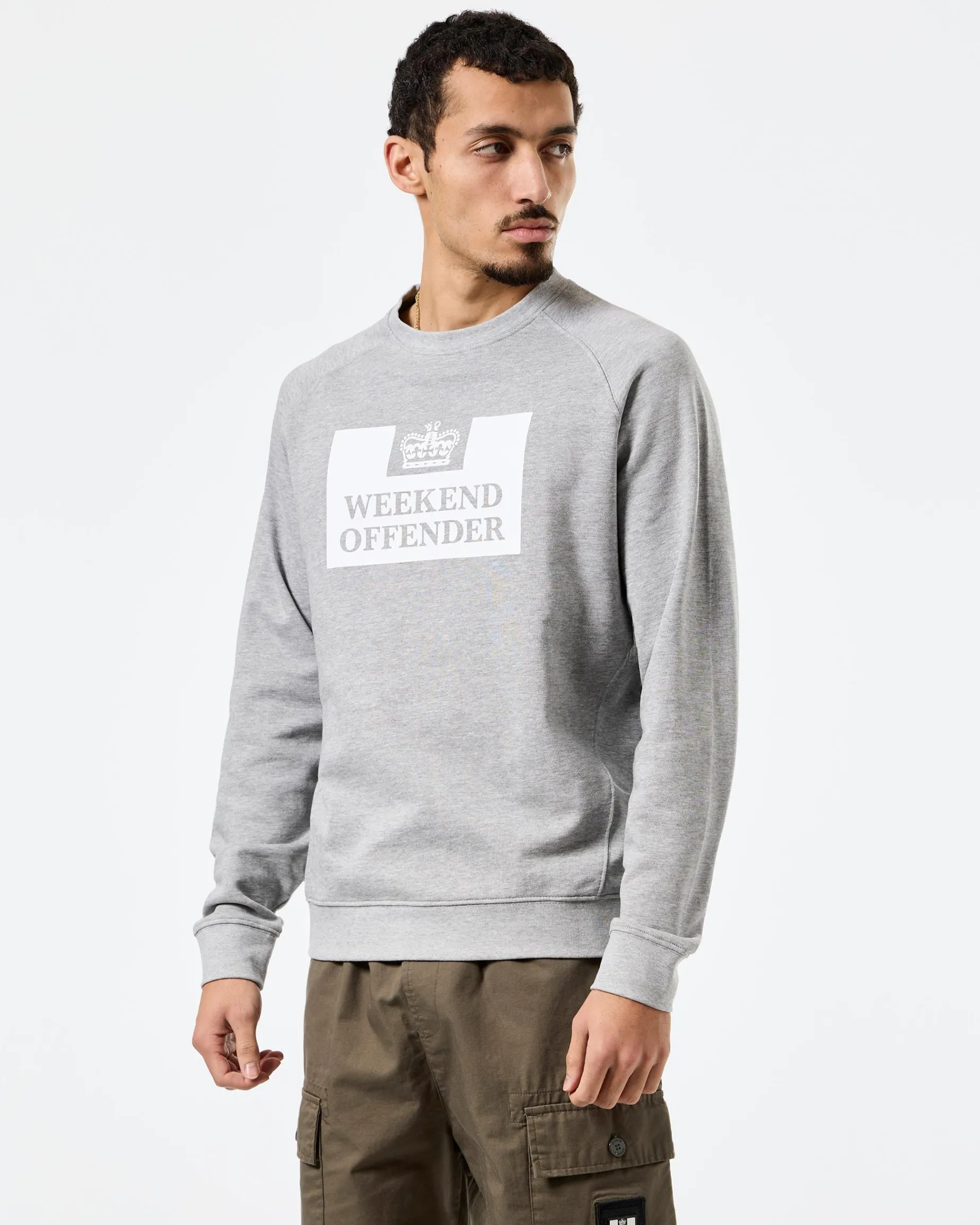 Penitentiary Klassisches Sweatshirt Graumeliert