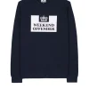 Penitenty Klassisches Sweatshirt Marineblau