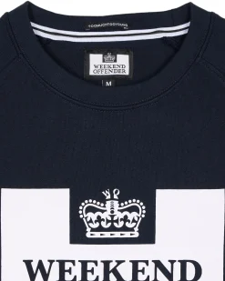 Penitenty Klassisches Sweatshirt Marineblau