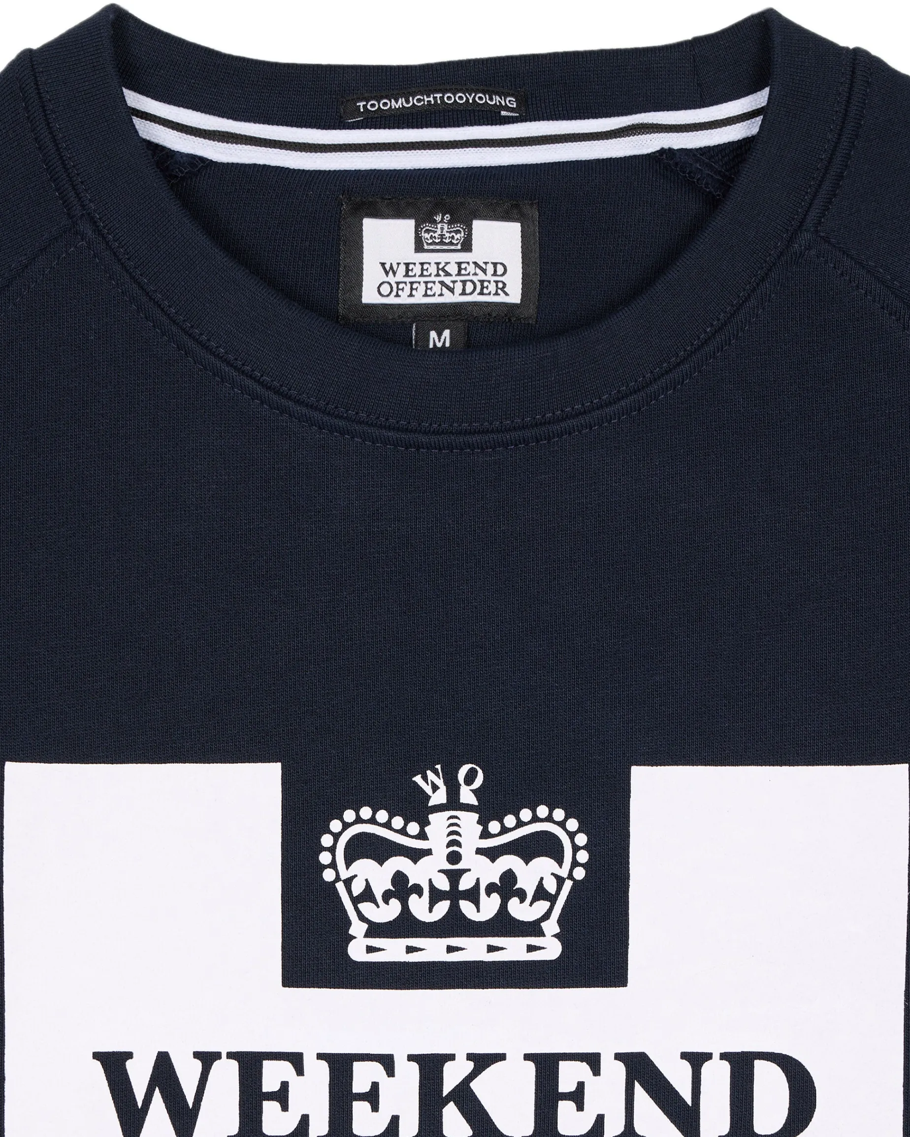 Penitenty Klassisches Sweatshirt Marineblau