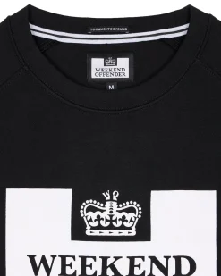Penitenty Klassisches Sweatshirt Schwarz