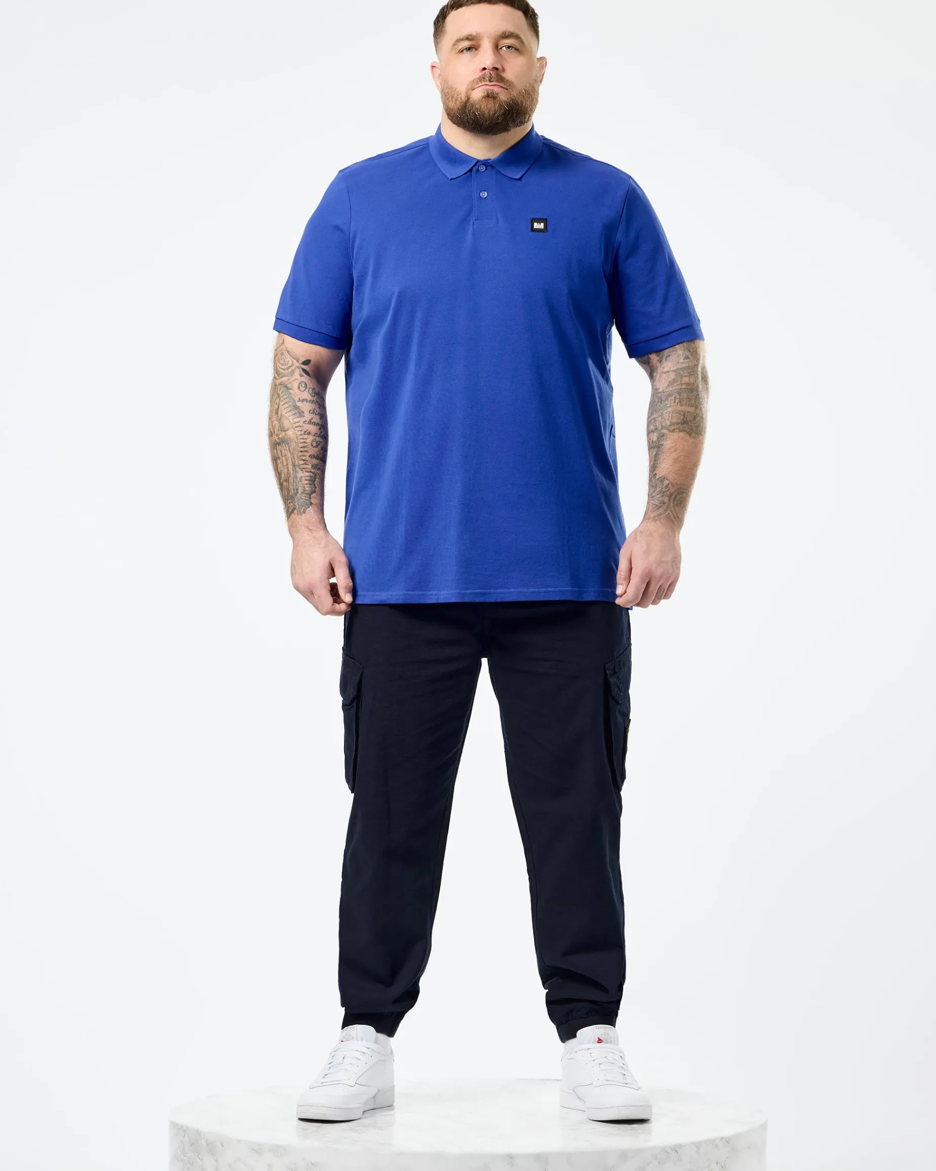 Plus Size - Caneiros Poloshirt Bluebell