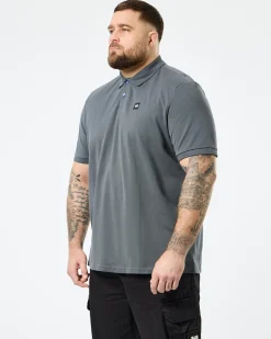 Plus Size - Caneiros Poloshirt Zinc