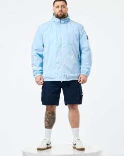 Plus Size - Technician Mesh-gefütterte Jacke Ocean Wave Blue