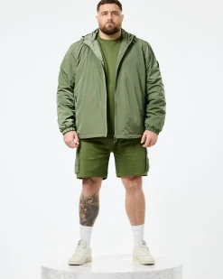 Plus Size - Technician Mesh-gefütterte Jacke Sapling Green