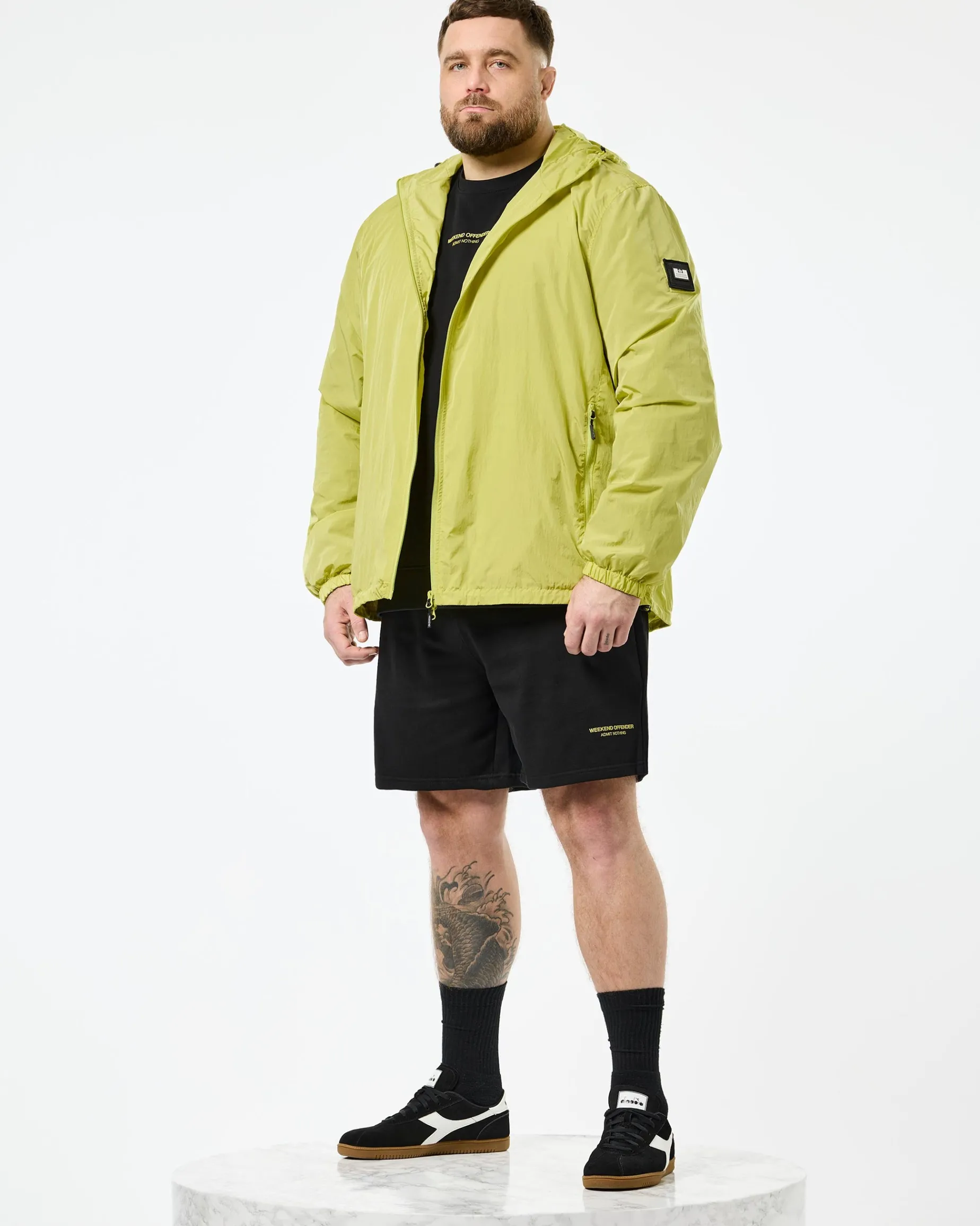 Plus Size - Technician Mesh-gefütterte Jacke Peridotgrün