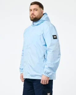 Plus Size - Technician Mesh-gefütterte Jacke Ocean Wave Blue