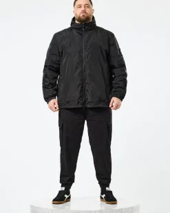 Plus Size - Technician Mesh-gefütterte Jacke Schwarz