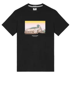 Quaaludes Grafik-T-Shirt Schwarz