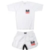 Rashguard und Shorts Set Weiß