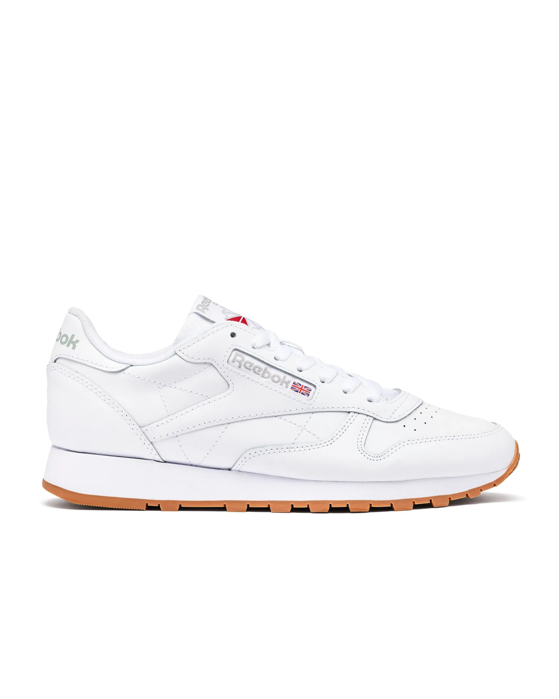 Reebok – Classic Leather – Sneaker in Weiß/Gummi