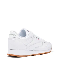 Reebok – Classic Leather – Sneaker in Weiß/Gummi