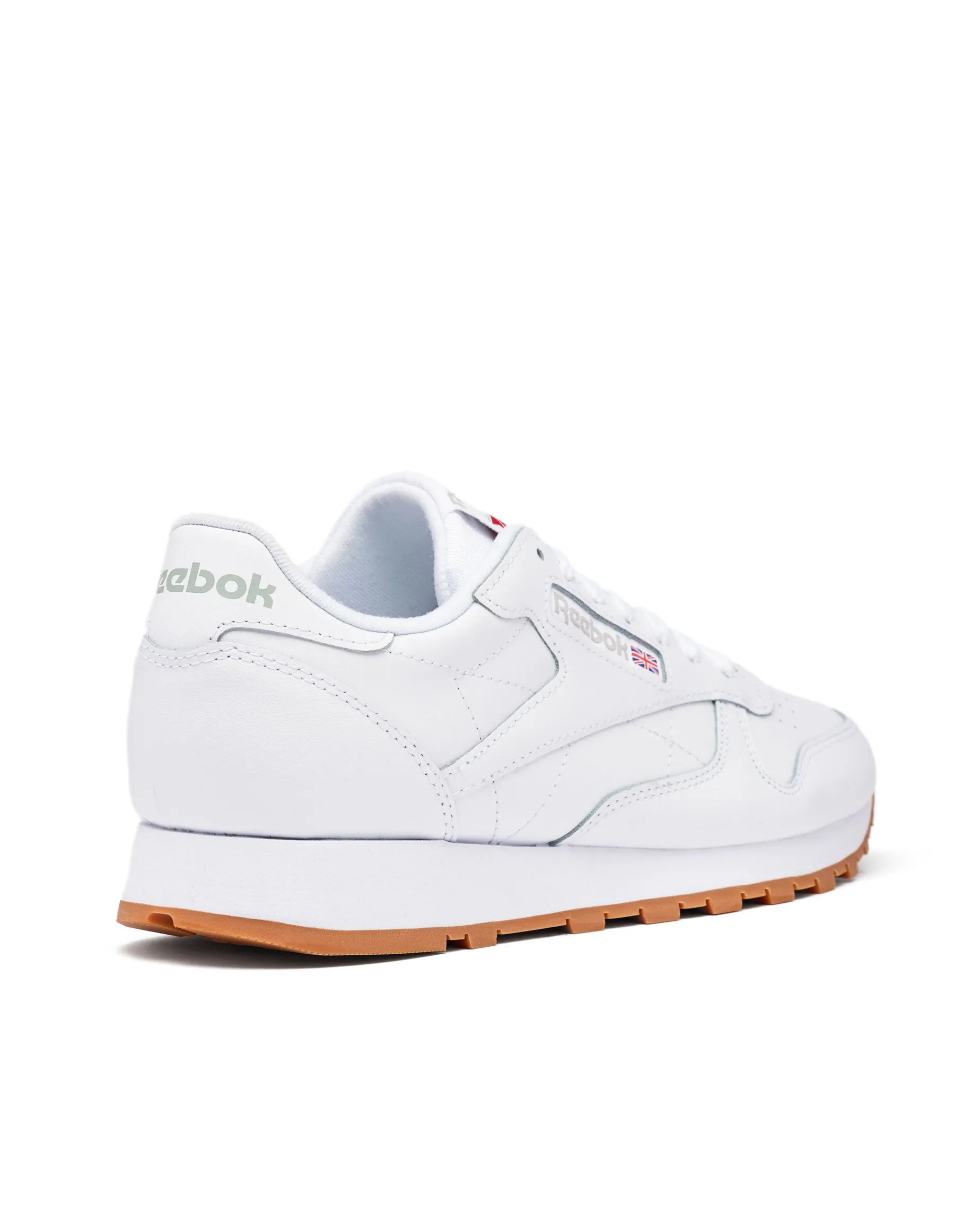 Reebok – Classic Leather – Sneaker in Weiß/Gummi