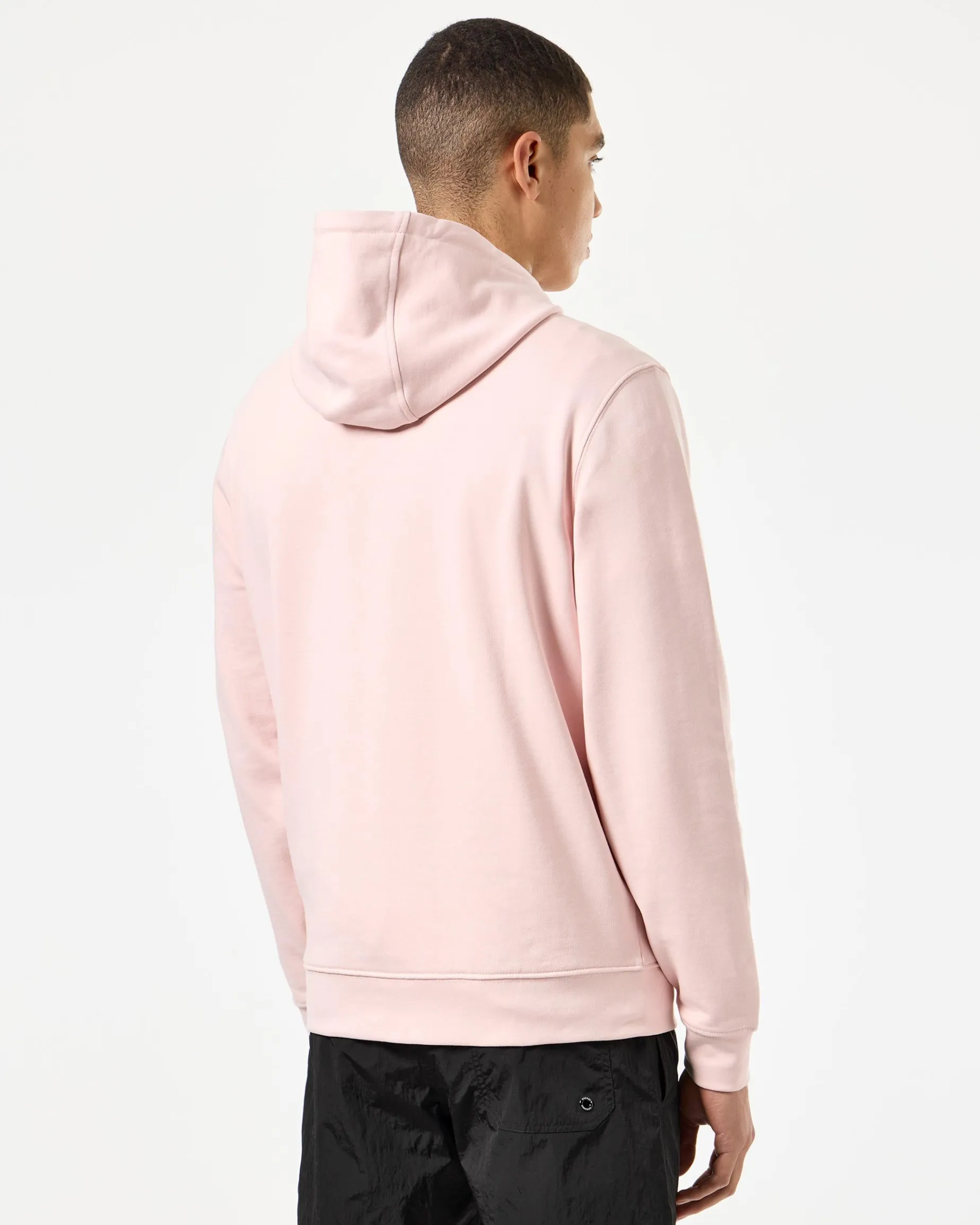Ribbe Hoodie Blassrosa