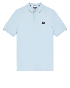 Rivas Poloshirt Ozeanwelle Blau/Smokey Grau