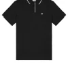 Rivas Poloshirt Schwarz/Blassrosa