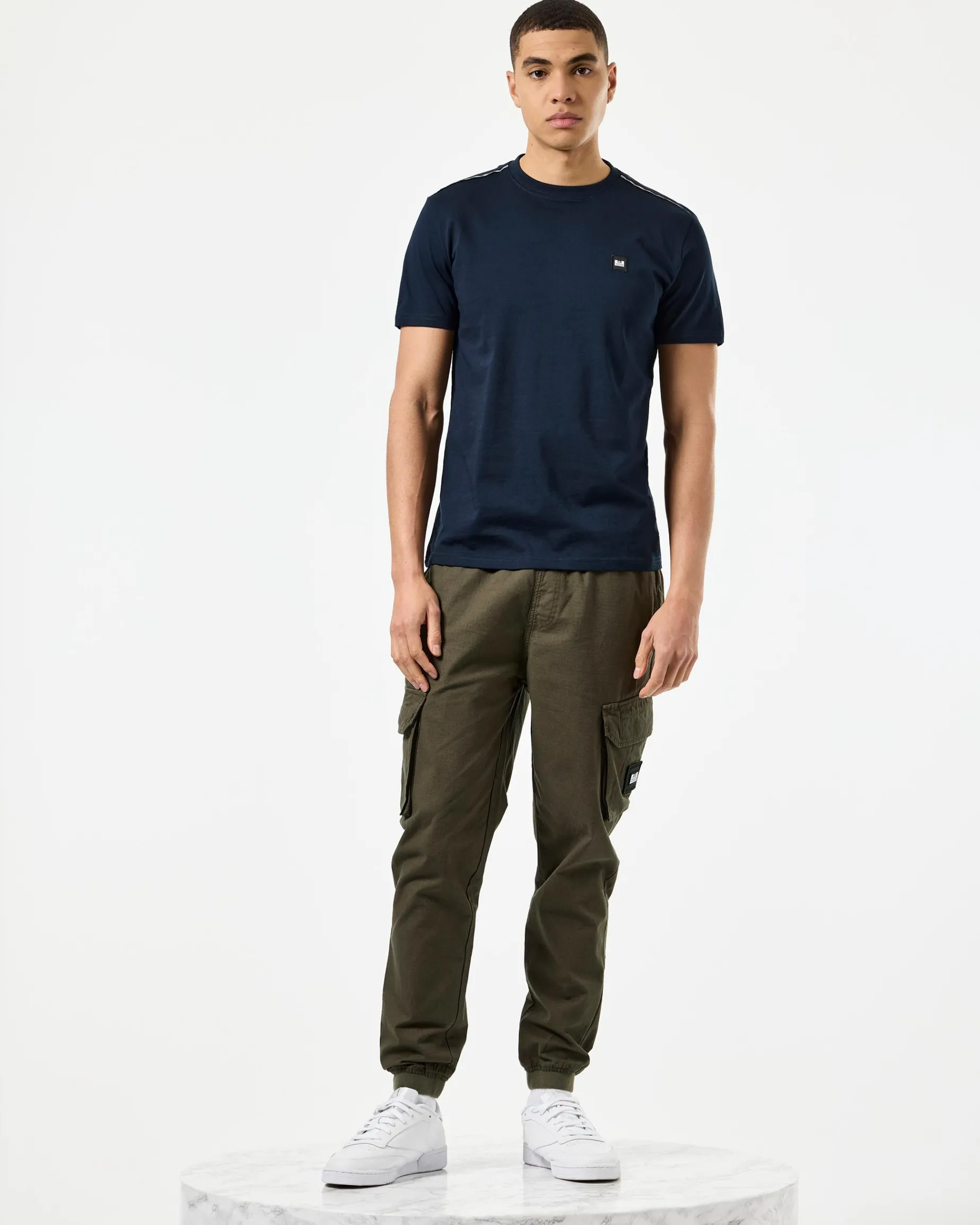 Sakai Poloshirt Marineblau/Mid House Check