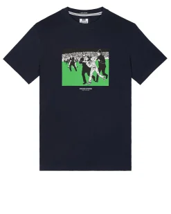 Saturday Kids Grafik-T-Shirt Marineblau