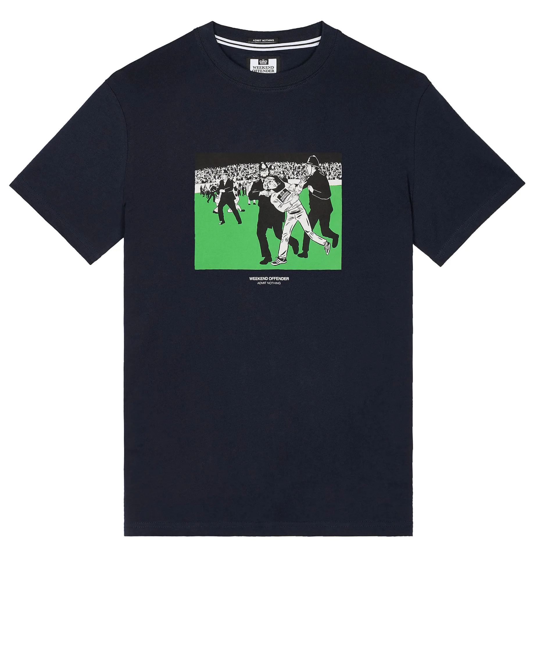 Saturday Kids Grafik-T-Shirt Marineblau