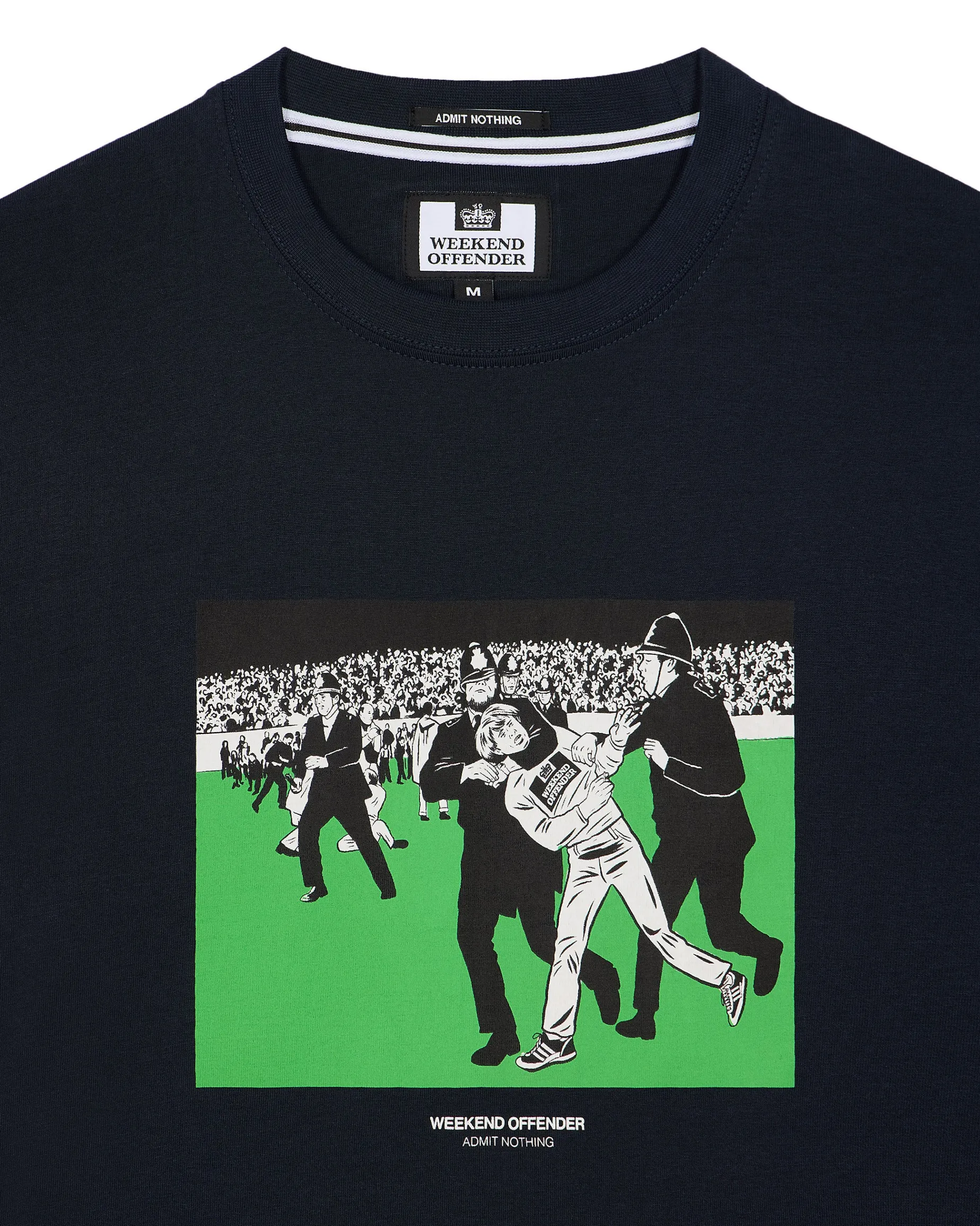 Saturday Kids Grafik-T-Shirt Marineblau