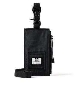 Schlüsselbandtasche Schwarz Ripstop