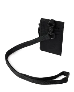 Schlüsselbandtasche Schwarz Ripstop