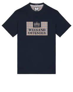 Shevchenko T-Shirt Marineblau/Mid House Check