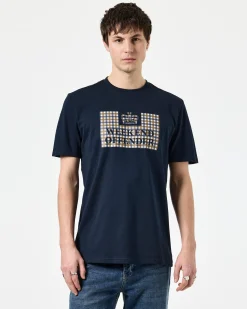Shevchenko T-Shirt Marineblau/Mid House Check