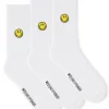 Smiley Sportsocken Weiß