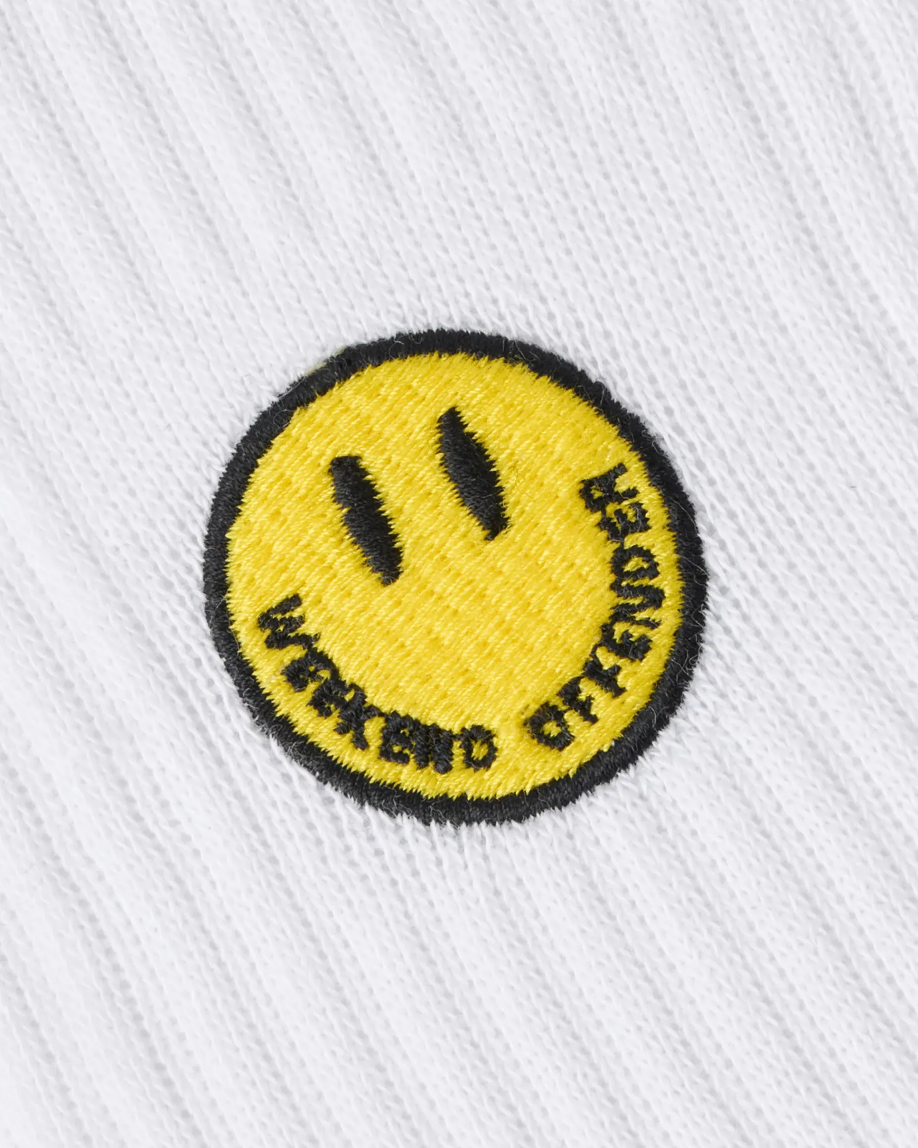 Smiley Sportsocken Weiß