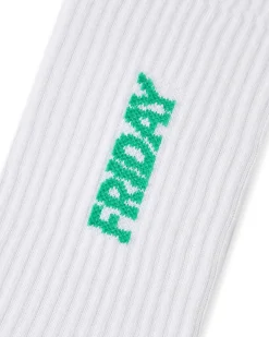 Sportsocken Freitag/Samstag/Sonntag Weiß
