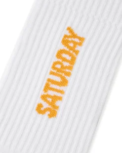 Sportsocken Freitag/Samstag/Sonntag Weiß