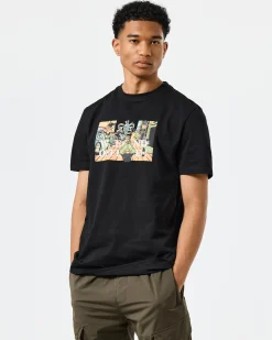Stratford Avenue Grafik-T-Shirt Schwarz