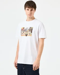 Stratford Avenue Grafik-T-Shirt Weiß