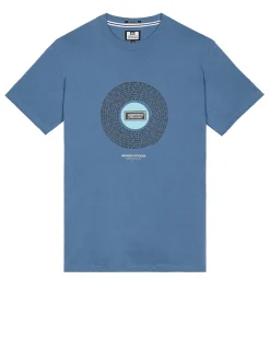 Supersonic Grafik-T-Shirt Baltic Blue