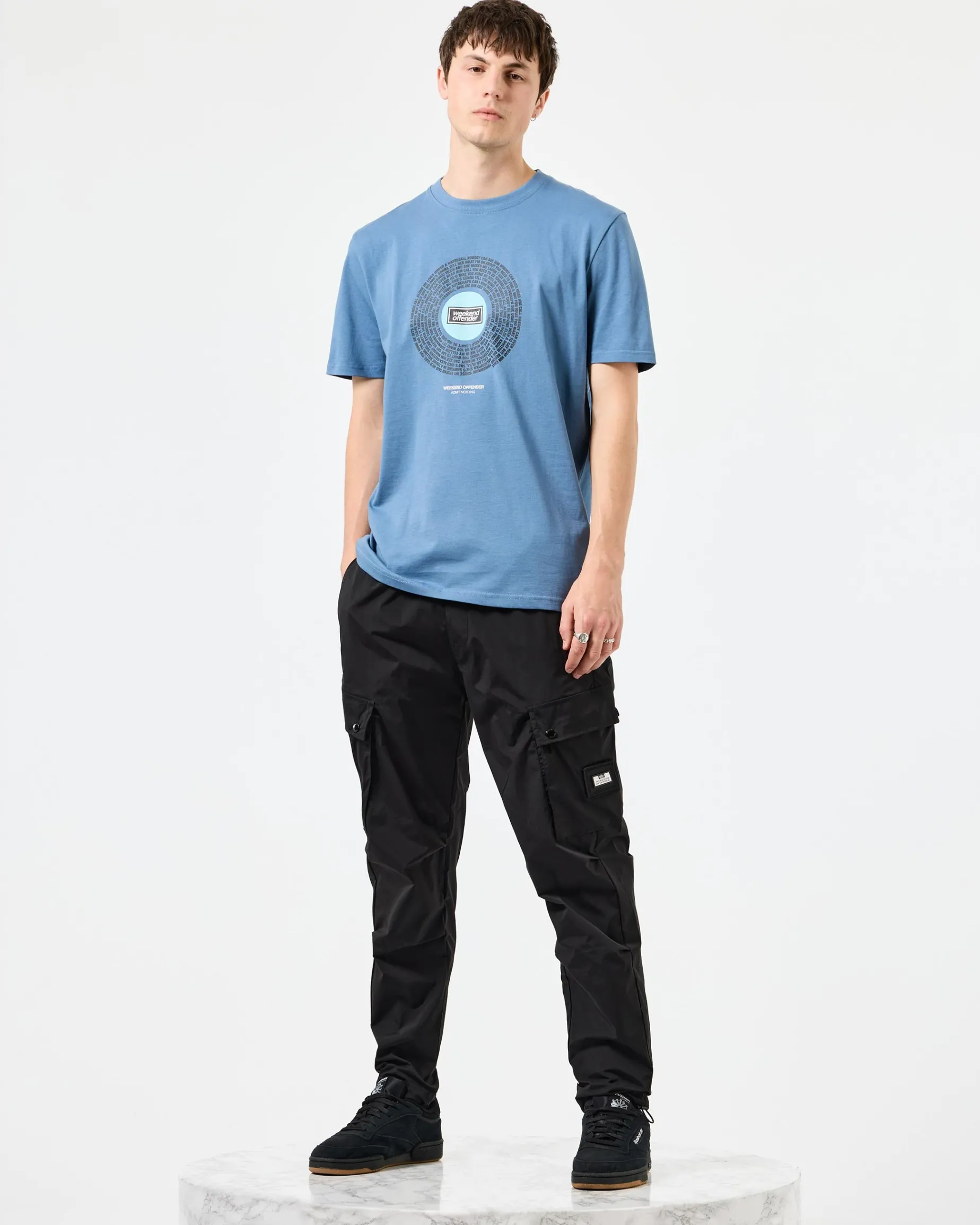 Supersonic Grafik-T-Shirt Baltic Blue