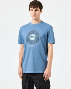 Supersonic Grafik-T-Shirt Baltic Blue