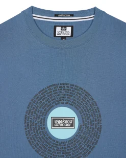 Supersonic Grafik-T-Shirt Baltic Blue