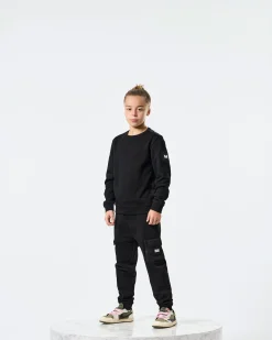 Sweatshirt mit Aufschrift „F Bomb“ für Kinder, Schwarz