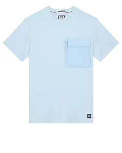 Takaji T-Shirt Ozeanwelle Blau