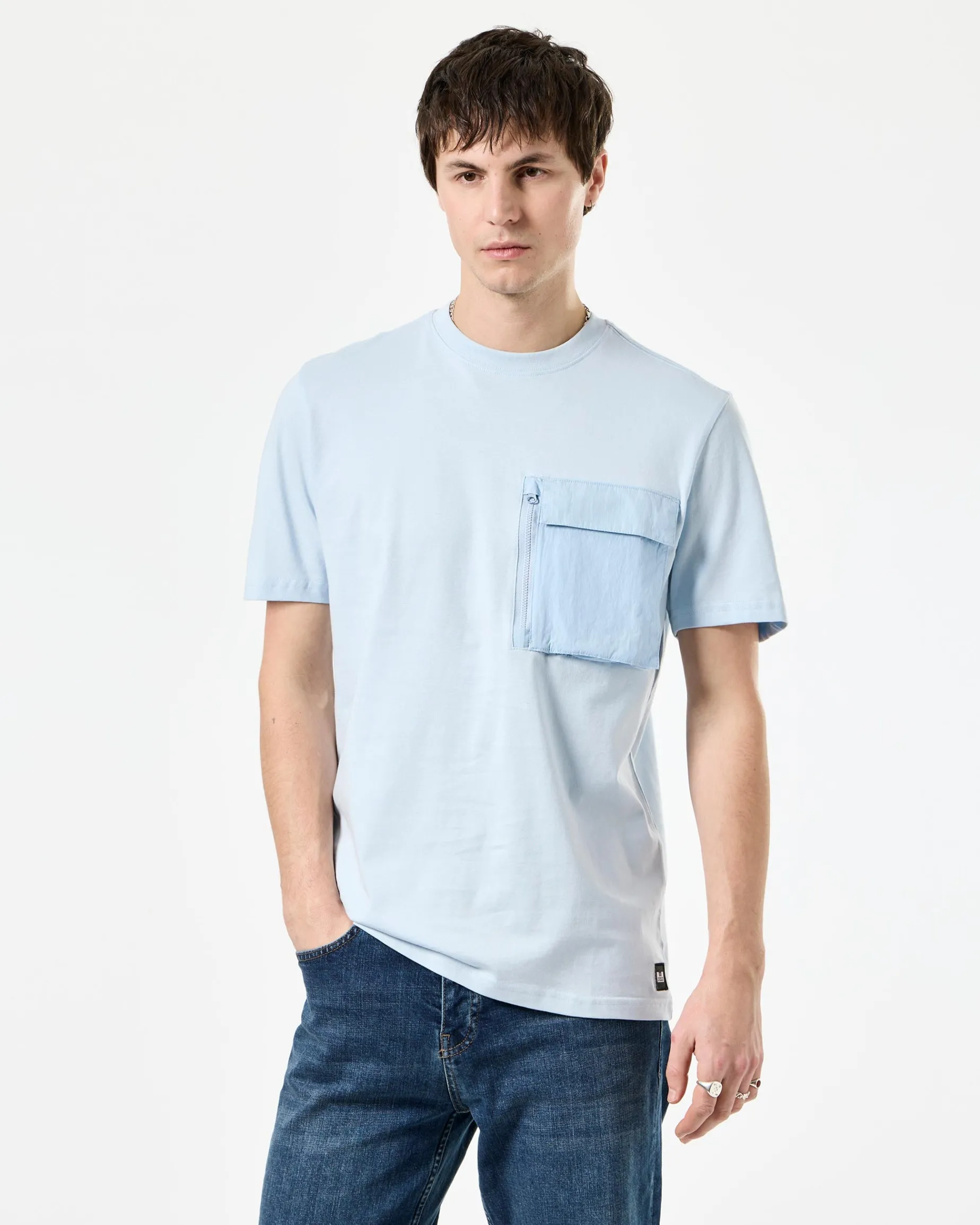 Takaji T-Shirt Ozeanwelle Blau