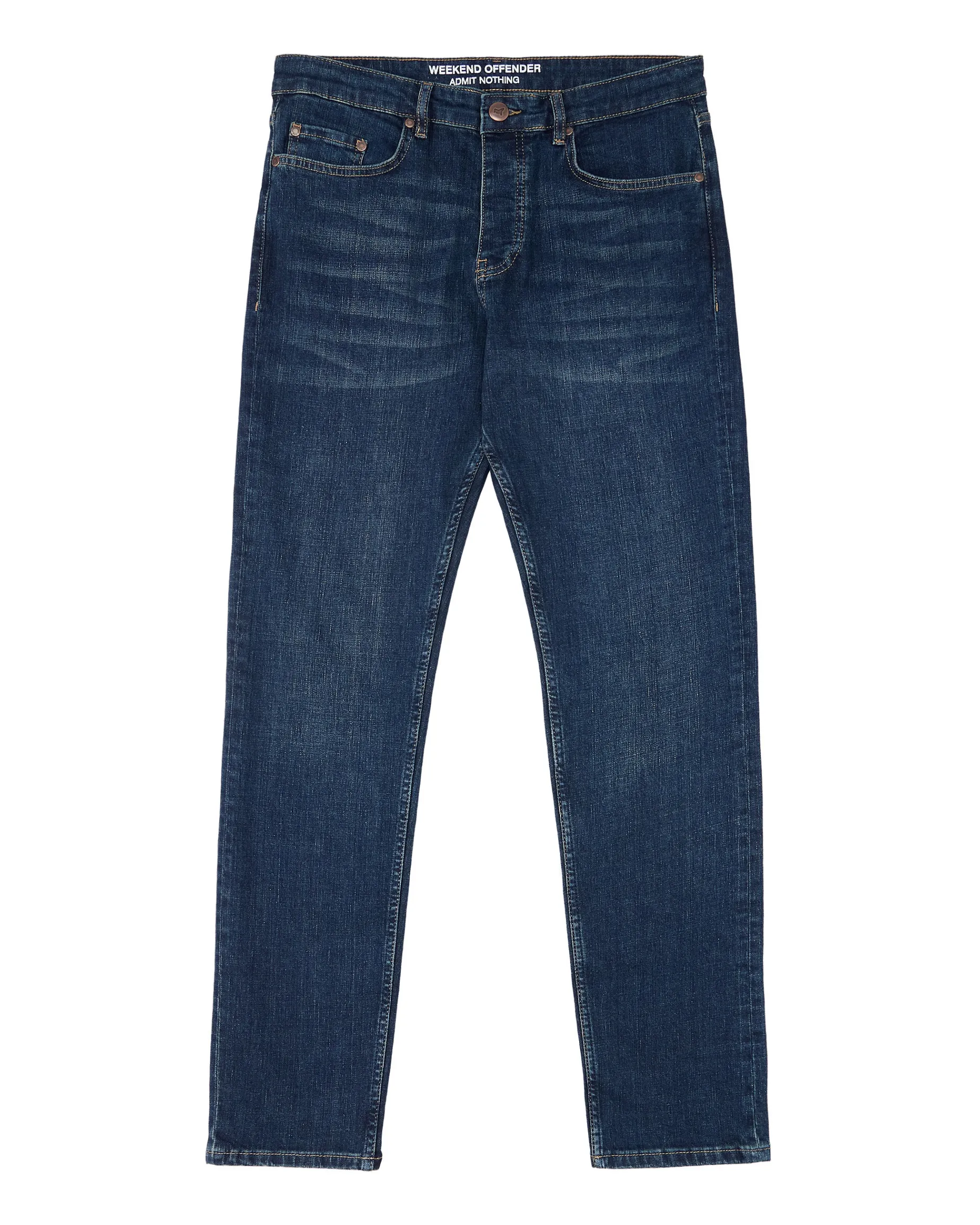 444 Tapered Jeans aus dunklem Vintage-Denim