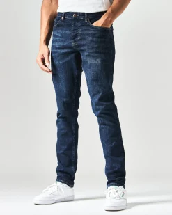 444 Tapered Jeans aus dunklem Vintage-Denim