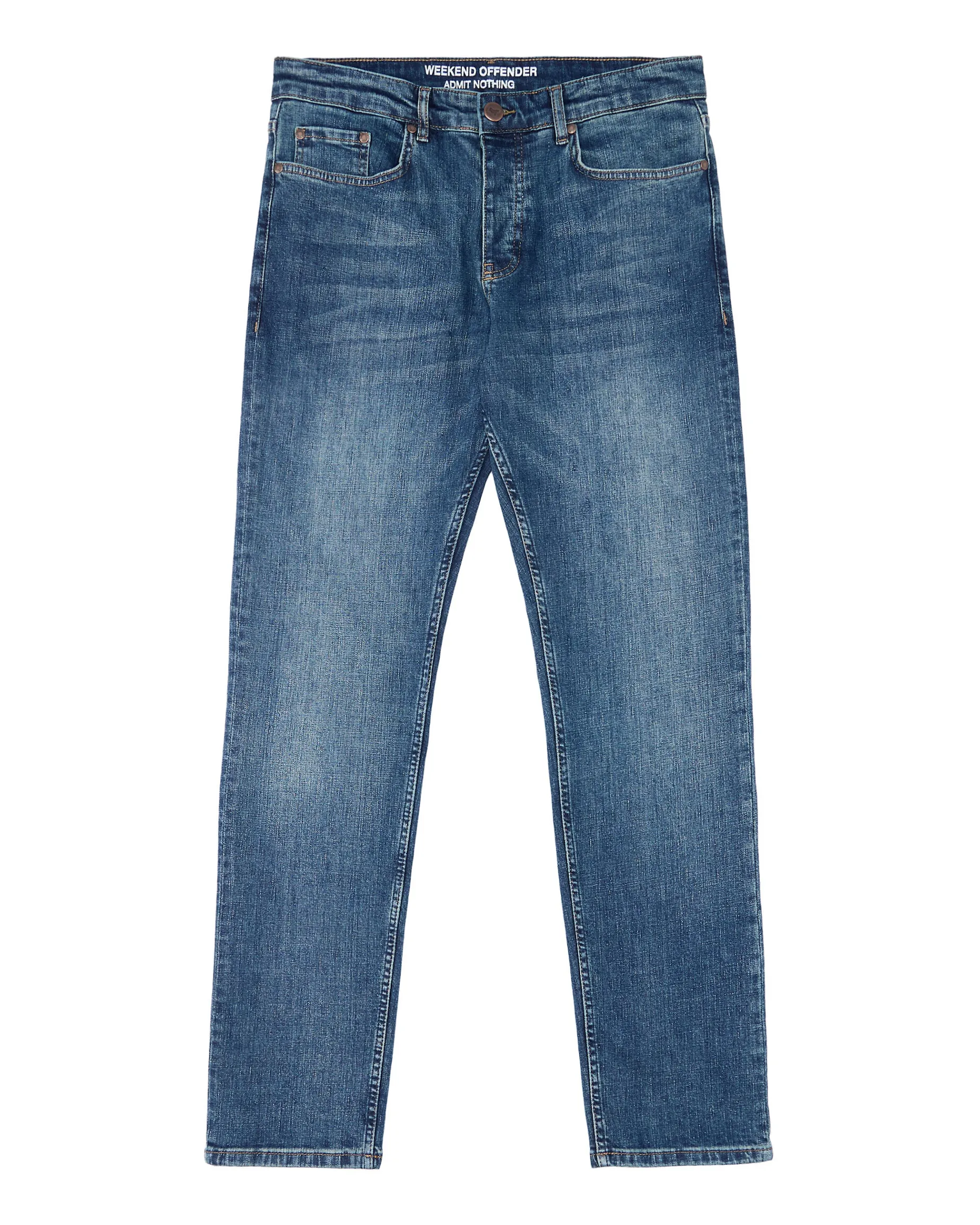 444 Tapered Jeans aus verwaschenem Vintage-Denim