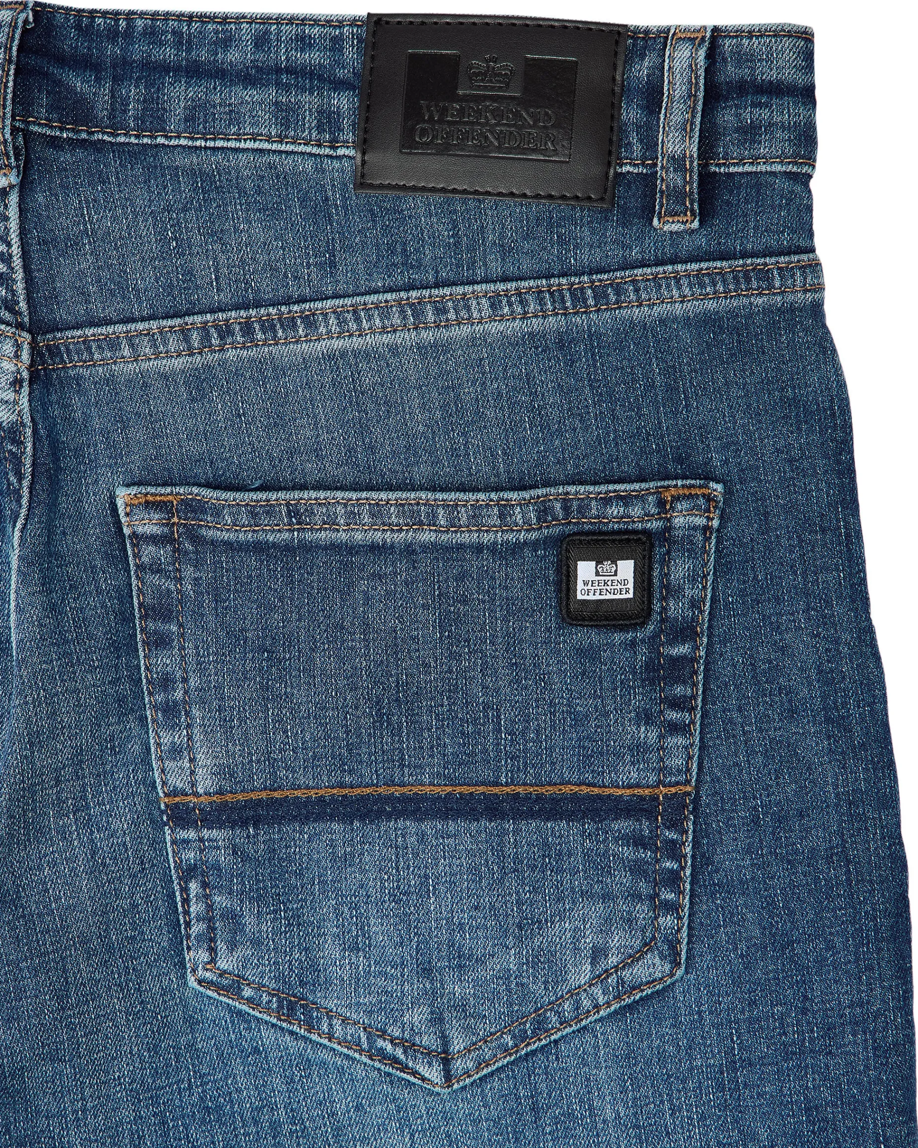 444 Tapered Jeans aus verwaschenem Vintage-Denim
