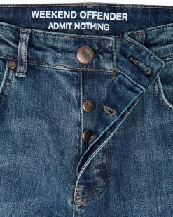 444 Tapered Jeans aus verwaschenem Vintage-Denim