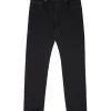 444 Tapered-Jeans aus schwarzem Denim
