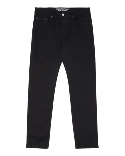 444 Tapered-Jeans aus schwarzem Denim